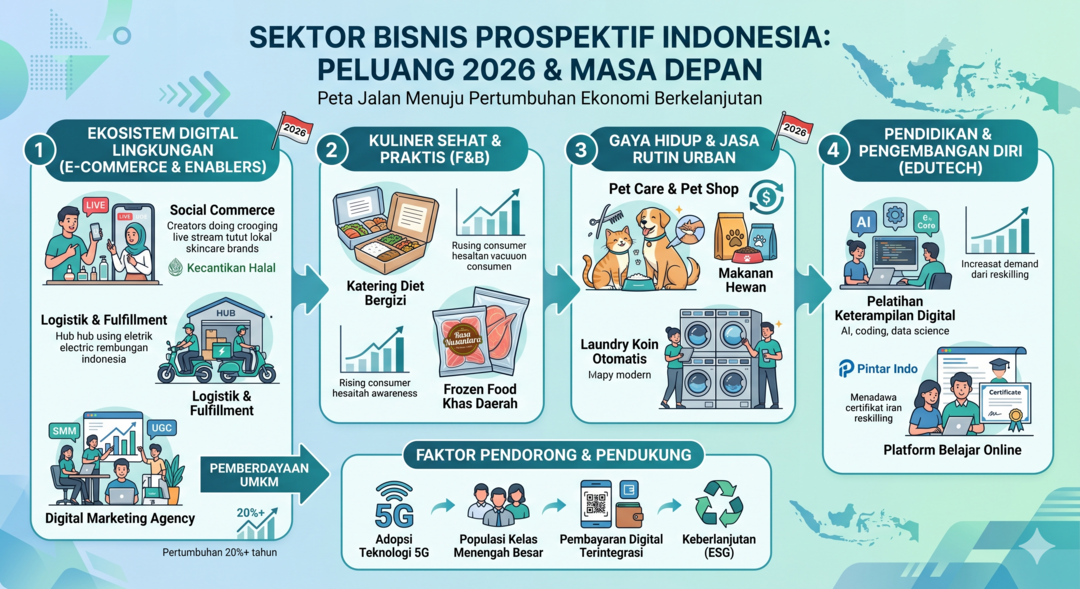 Tren Sektor Bisnis Paling Prospektif di Indonesia