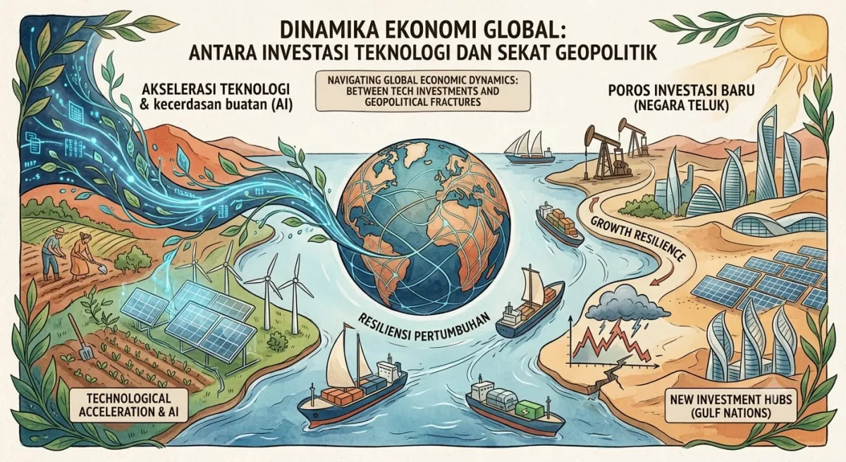 Menavigasi Dinamika Ekonomi Global: Antara Investasi Teknologi dan Sekat Geopolitik